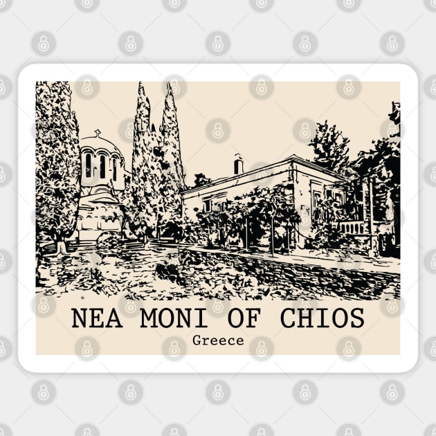 Nea Moni of Chios - Greece Magnet by Lakeric